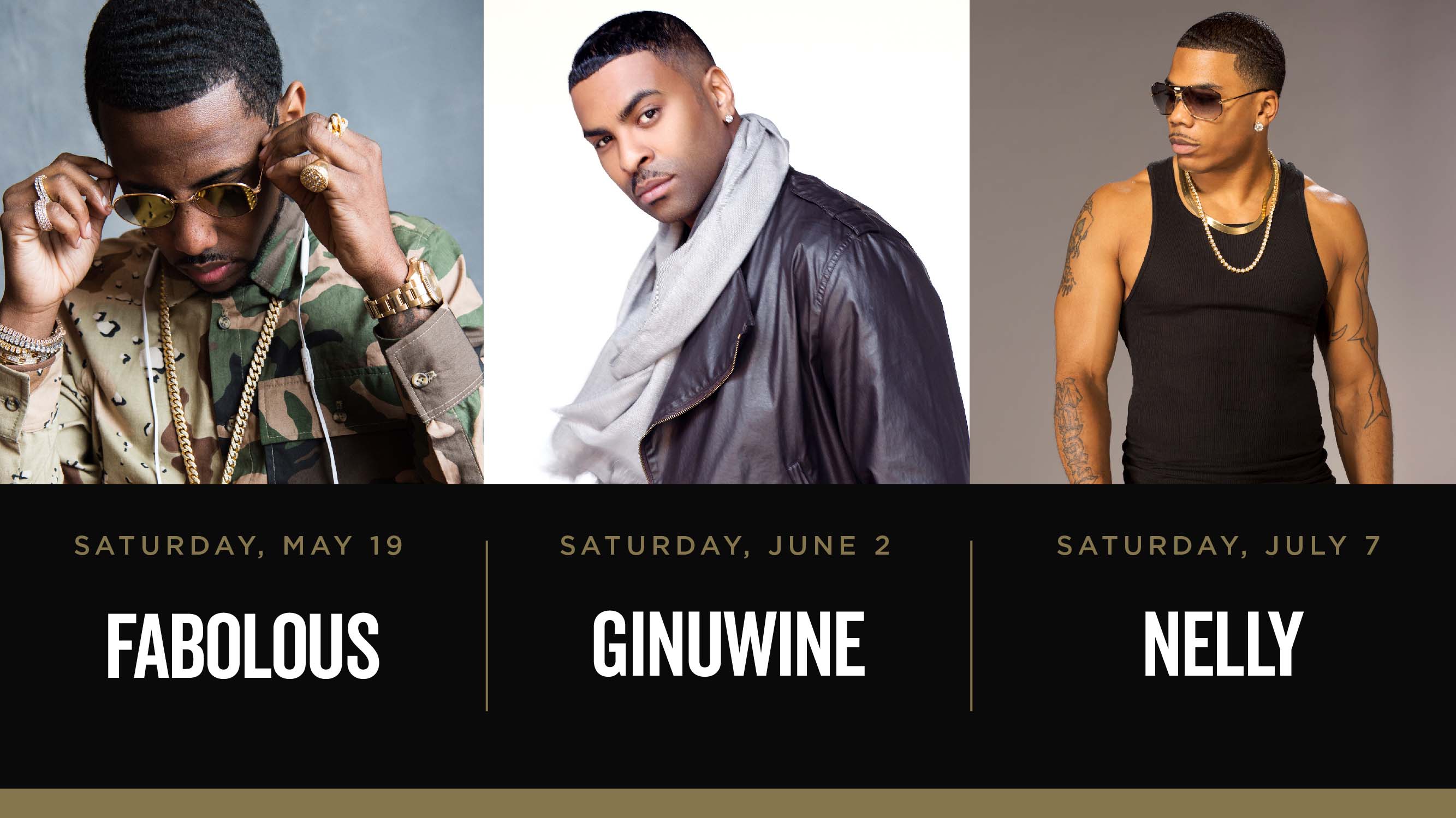 Just Announced: Fabolous, Ginuwine & Nelly